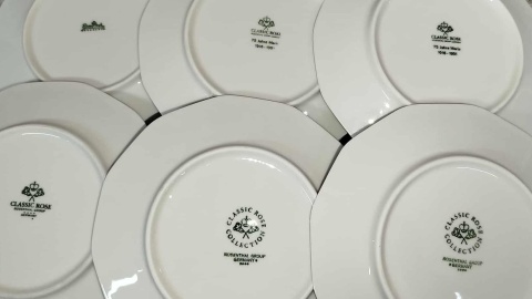6 x talerz Rosenthal Biała Maria 15,5 cm.
