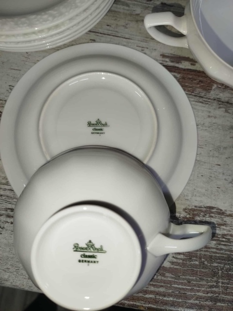 filiżanka do herbaty+ podstawek Rosenthal Biała Maria filiżanka do herbaty+ podstawek Rosenthal Biała Maria