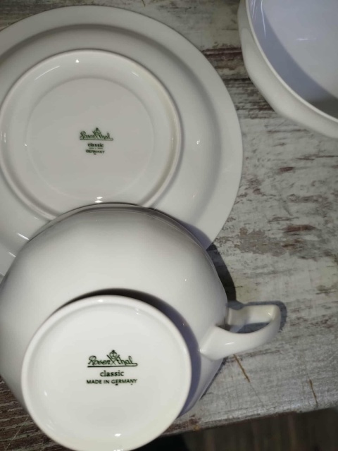 filiżanka do herbaty+ podstawek Rosenthal Biała Maria filiżanka do herbaty+ podstawek Rosenthal Biała Maria