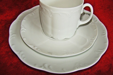 zestaw śniadaniowy Rosenthal Monbijou biały zestaw śniadaniowy Rosenthal Monbijou biały