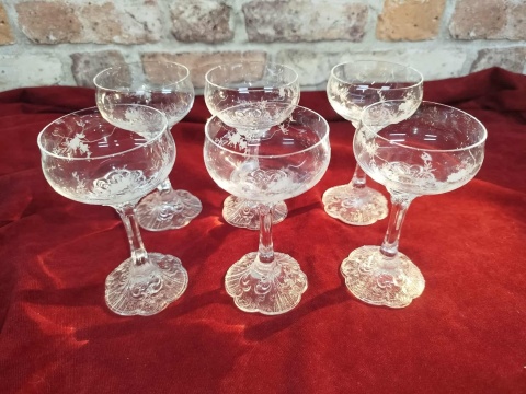 6x kieliszki do koniaku,likieru ,nalewek Rosenthal Monbijou