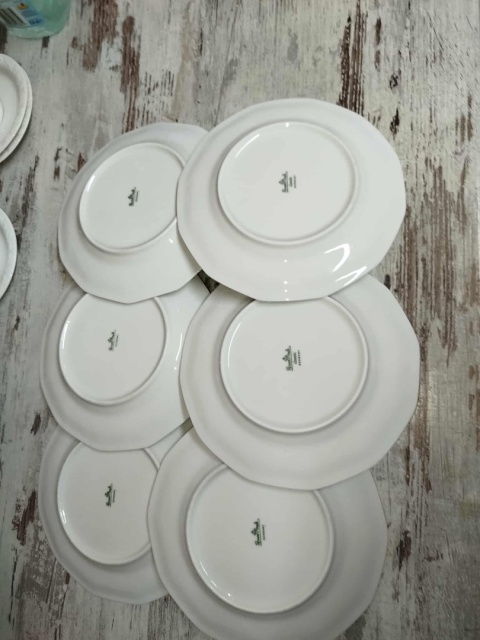 6x talerz śniad. Rosenthal Biała Maria śr. 20 cm