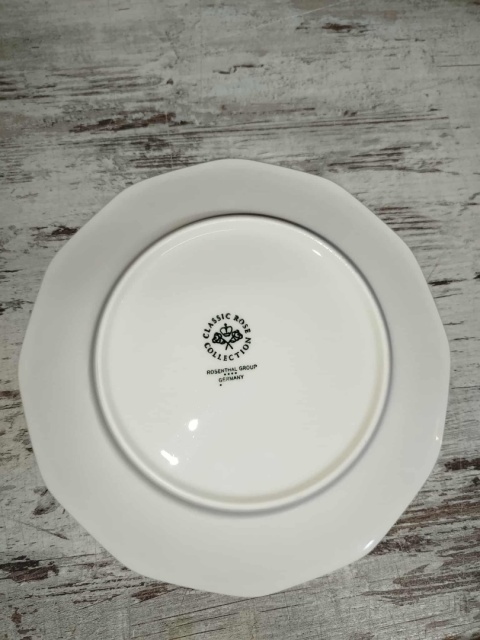 6x talerz śniad. Rosenthal Biała Maria śred. 20 cm