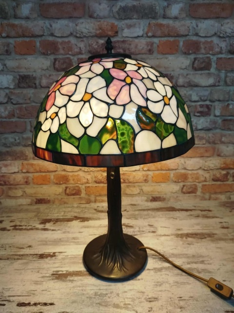 lampa witrażowa Tiffany wys. 63 cm