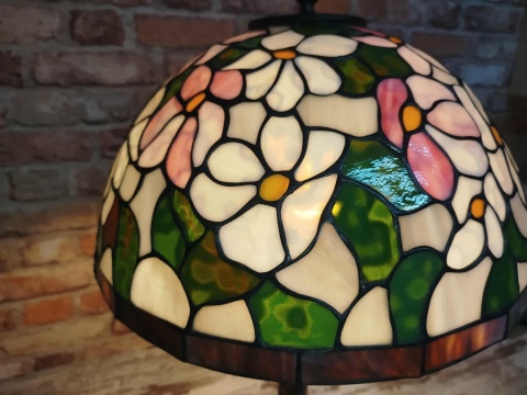 lampa witrażowa Tiffany wys. 63 cm