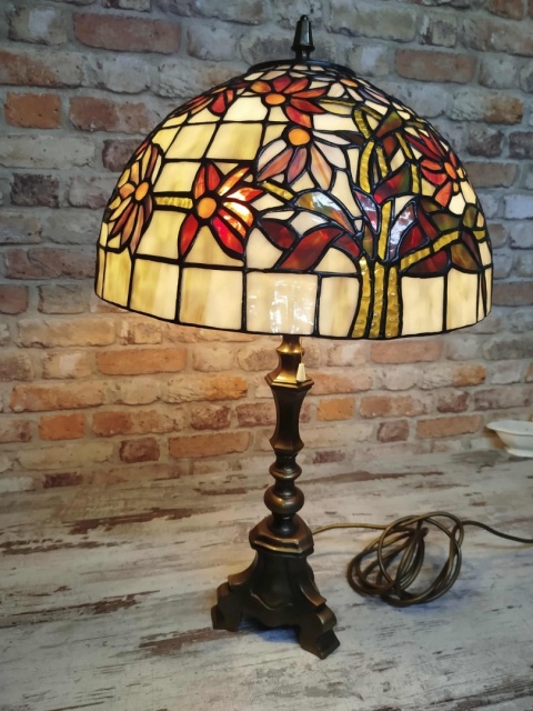 lampa witrażowa Tiffany wys. 68 cm