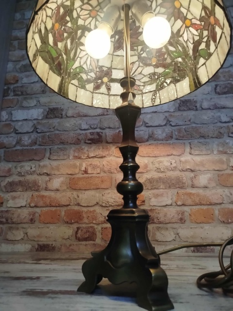 lampa witrażowa Tiffany wys. 68 cm