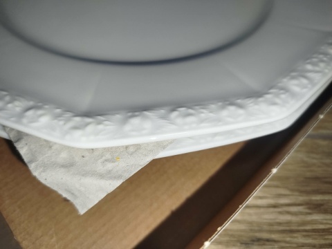 2x talerz Rosenthal Biała Maria NOWY, śred . 26/po przekatnej 28 cm