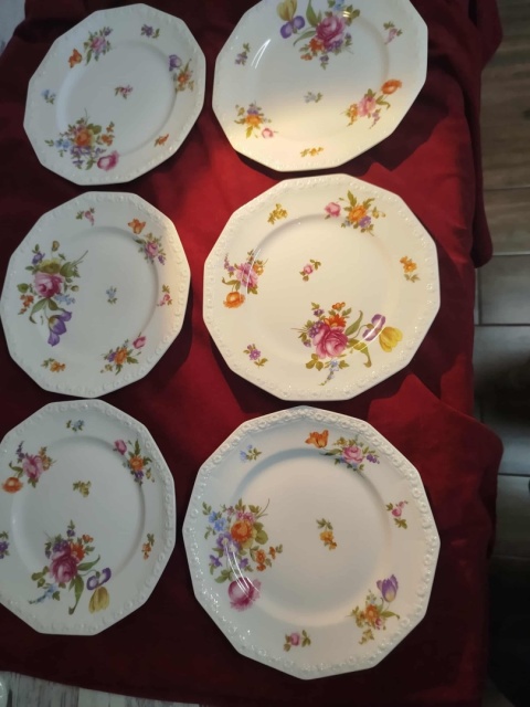 6 x tal. śniad. Rosenthal Maria Sommerstrauss 20 cm