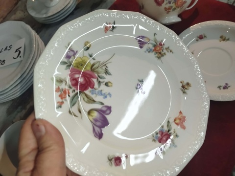 filiżanka do herbaty-zestaw Rosenthal Maria Sommerstrauss,JAK NOWA