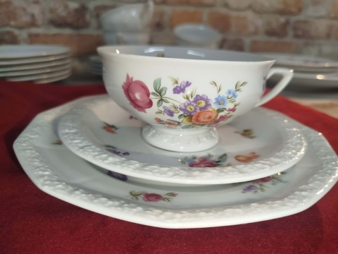 filiżanka do herbaty-zestaw Rosenthal Maria Sommerstrauss,JAK NOWA