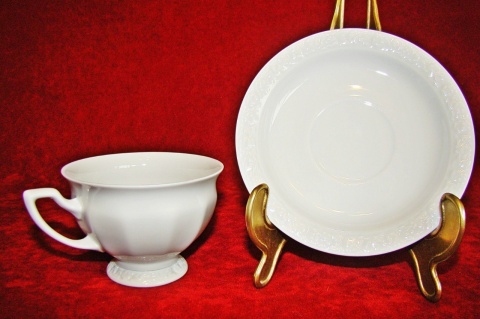 filiżanka z podst. Rosenthal Biała Maria JAK NOWA