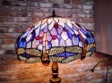 lampa witrażowa Tiffany wys. 86 cm- ważki