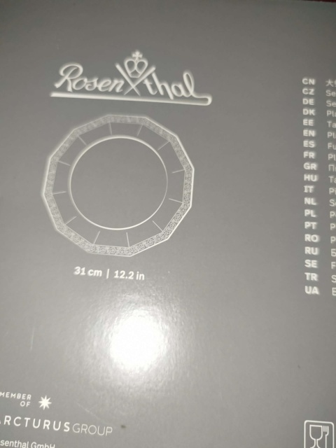 talerz ,podtalerz, Plazteller,Rosenthal Biała Maria,NOWY,śred. 31 cm