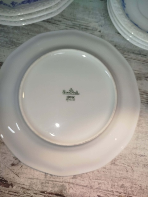 talerz śniadaniowy Rosenthal Maria Rosenkante Blau