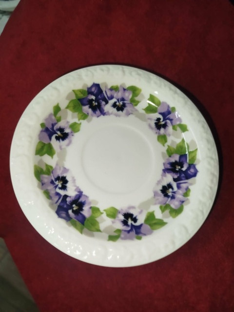 talerzyk pod filiżankę Rosenthal Maria Bratki