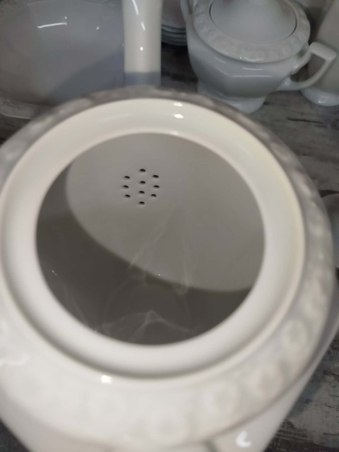 duży dzbanek Rosenthal Biała Maria 1,9 l, z sitkiem