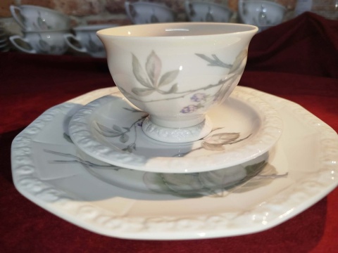 zestaw śniadaniowy Rosenthal Maria Jeżyna-duża filiżanka
