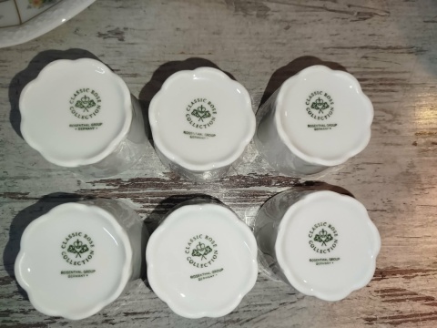 6 kieliszków do jaj Rosenthal Monbijou