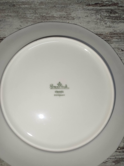 6x talerz śniad. Rosenthal Biała Maria śr.20 cm,JAK NOWE