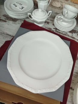 NOWY podtalerz, Plazteller,Rosenthal Biała Maria,śred. 31 cm