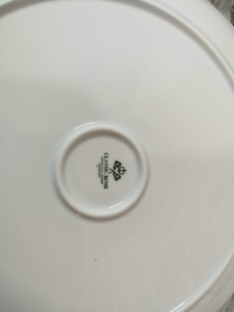 duży talerz patera Rosenthal Monbijou Grune Ranke śred. 31,5 cm