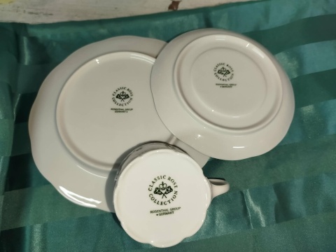 filiżanka do herbaty Rosenthal Grune Ranke-zestaw