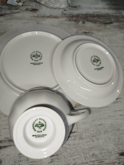 filiżanka- zestaw Rosenthal Biała Maria