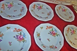 6x talerz płas.Rosenthal Maria IDEAŁ Sommerstrauss