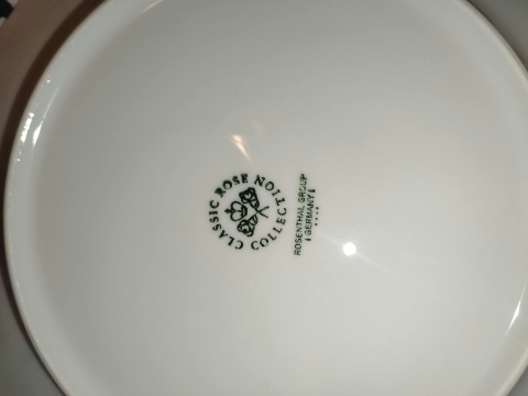 6x talerz płas.Rosenthal Maria IDEAŁ Sommerstrauss