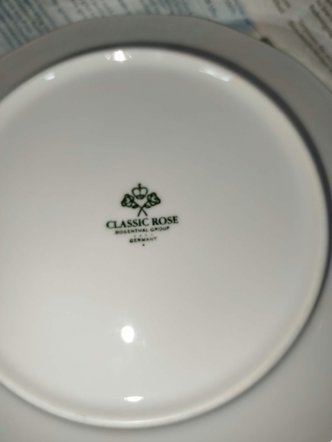 6x talerz śniad. Rosenthal Biała Maria śred. 20 cm