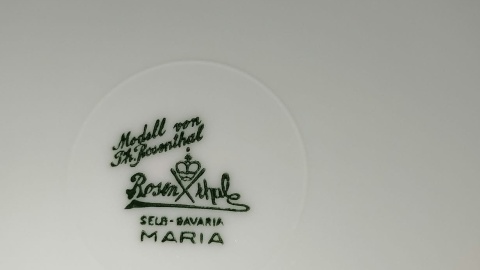 talerz płaski Rosenthal Biala Maria 1926r